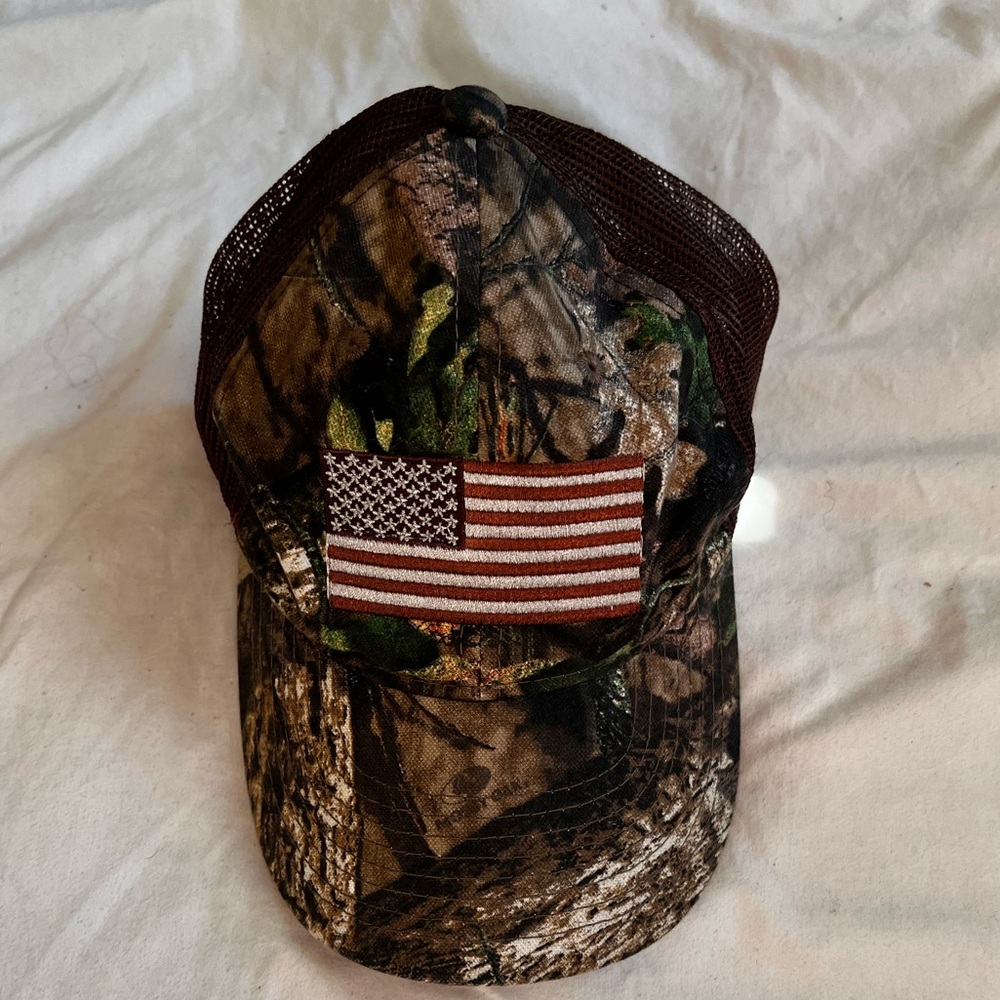 American Flag Camo Cap